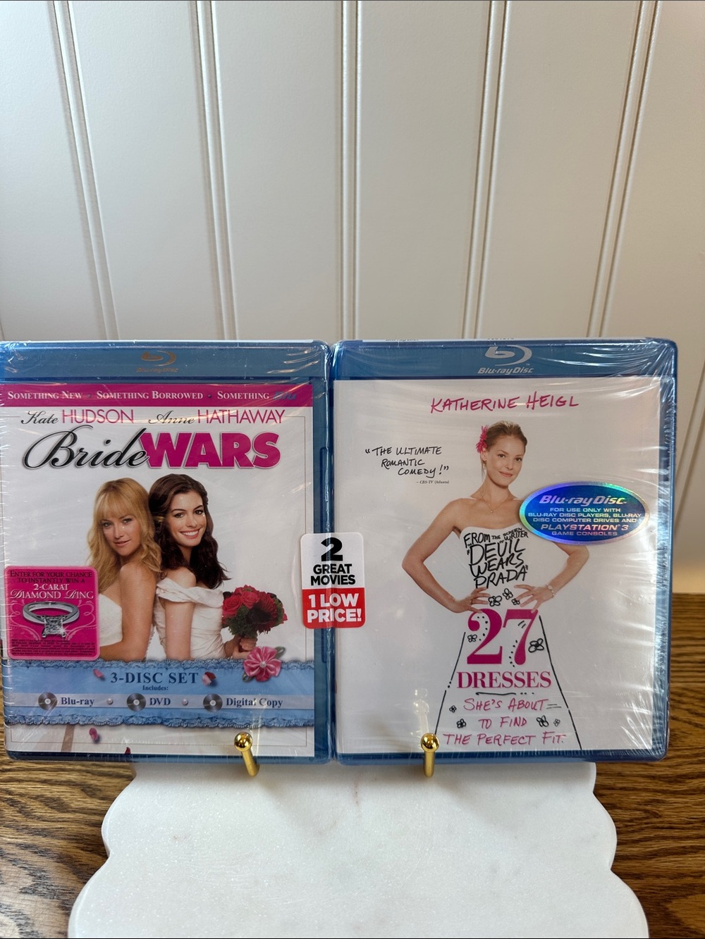 Blu-ray Movie Set: Bride Wars & 27 Dresses - White